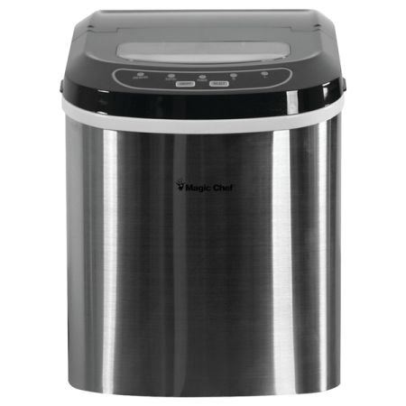 Magic Chef MCIM22ST 27lb-Capacity Ice Maker (Stainless)